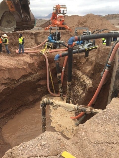 Emergency pump system was required to manage a water main’s 12 MGD flow