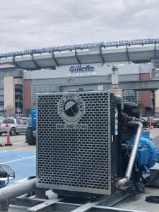 pump in front of Gillette stadium